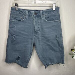 American Eagle Cutoff Jean Shorts Men's Size 28 Bermuda Distressed Denim
